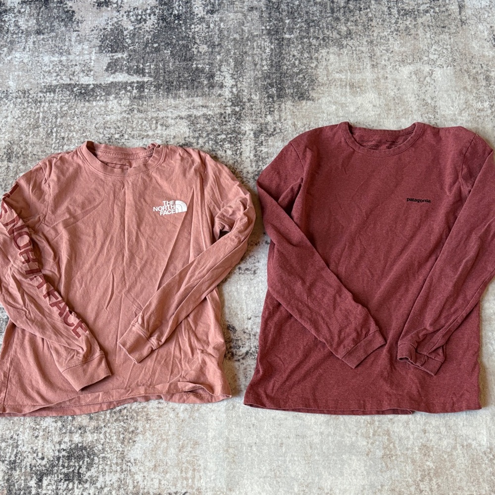 The North Face and Patagonia Long Sleeve Shirts Bundle